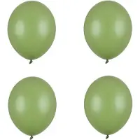 Party Deco Strong Balloons 27 cm, Pastel Rosemary Green (1 pkt / 100 pc.)