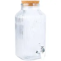 Barlife Getränkespender Glas Klar 3,35l
