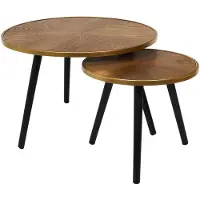 Home Deco Factory Los 2 Tische Storch Felix Marron