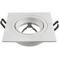 LEDVION LED Einbaustrahler Quadratisch Weiss GU10 Fassung