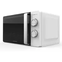 Cecotec A01_EU01_100511, Arbeitsplatte, Grill-Mikrowelle, 20 l, 700 W, Drehregler, Weiß