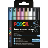 Posca Pc1mr Extrafeine Spitze Metallic Farben 8 Stk (401653) Filzstift