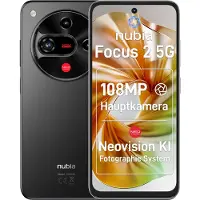 ZTE Focus 2 5G, 17 cm (6.7"), 1600 x 720 Pixel, 8 GB, 256 GB, 108 MP, Schwarz