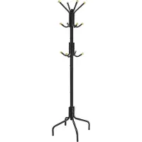 Songmics Garderobenständer aus Metall Schwarz RCR031B01