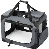 Feandrea Hundebox, Hundetasche, faltbar, 70 x 52 x 52 cm, grau PDC70GY