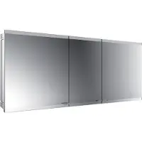 Emco asis evo Lichtspiegelschrank, Unterputzmodell, 3 Türen, 1600 mm
