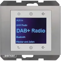Berker 29847004 Radio Touch UP DAB+ K.x edelstahl