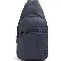 Piquadro Wollem Rubber Sling Bag Blu