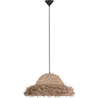 Nova Luce Pendelleuchte Natu 3-flammig 3xE27 Natur Seegras Ø52,5cm 9586515
