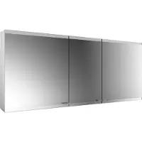 Emco asis evo Lichtspiegelschrank, Aufputzmodell, 3 Türen, 1600 mm