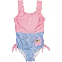Playshoes Badeanzug in Rosa/ Hellblau - 134/140