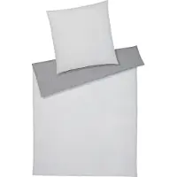 Elegante Soft-Flanell Bettwäsche Tender silver Kissenbezug einzeln 40x80 cm