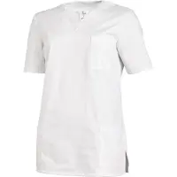 Leiber Kasack Schlupfjacke 08/1249/01, Damen, weiß, kurzarm, waschbar bis 60 °C, Größe 46/48