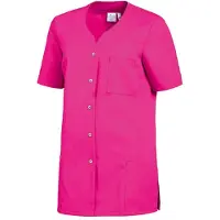 Leiber Kasack, kurzarm, Damen, mit Druckknopfleiste, fuchsia 08/2549/36-34 , Größe: 34