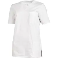 Leiber Kasack Schlupfjacke 08/1249/01, Damen, weiß, kurzarm, waschbar bis 60 °C, Größe 50/52