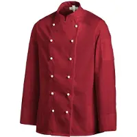 Leiber Kochjacke, langarm, unisex, bordeaux 12/8790/21-58 , Größe: 58