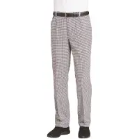 Leiber Kochhose, mit Dehnzone, unisex, schwarz/weiß 12/5730/25-50 , Größe: 50