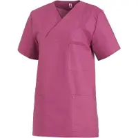Leiber Kasack Schlupfjacke 08/769/19, Unisex, brombeer, kurzarm, waschbar bis 95°C, Größe XXXL