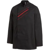 Leiber Kochjacke Unisex schwarz 12/1224/10, Größe 42 - schwarz - 42