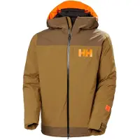 Helly Hansen - Veste de ski imperméable et isolée en PrimaLoft Balck Eco - Powdreamer 2.0 Jacket Sepia für Herren - Größe S - Braun
