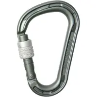 Edelrid HMS Magnum Schraubkarabiner, Unisex, Silber