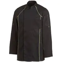 Leiber Kochjacke Unisex schwarz/hellgrün 12/2524/1087, Größe L - hellgrün - L