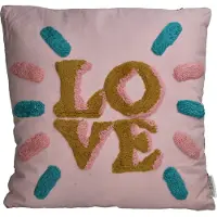 HD Kissen ''Love'' in Rosa - (L)45 x (B)45 cm - onesize
