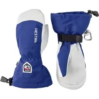 Hestra Army Leather Heli Ski Jr, Skifäustlinge, Junior, blau