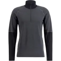 Lundhags Prime Merino Half Zip M charcoal/black (001) L