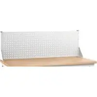 Bott Aufsatzrahmen verso, mit Lochplatte, B 1500 x T 230 x H 480 mm, Stahlblech, pulverbeschichtet, RAL 7035, lichtgrau