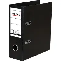 Falken Ordner 80mm DIN A5 Werkstoff: Hartpappe schwarz
