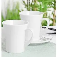 Seltmann Untertasse , für Becher DIVA, rund, spülmaschinenfest Ø 175 mm, Porzellan, weiß, 6 Stück