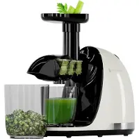 Kitchenbrothers Slow Juicer - Entsafter - Obst- und Gemüsepresse - 700ml - Mit Fruchtfleischbehälter - Champagner