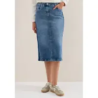 Cecil Jeansrock aus Baumwolle mit Stretchanteil