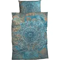 Casatex Bettwäsche Sleep Tight Blau Satin 155 cm x 220 cm