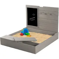 Roba Sandkasten mit Deckel, Grau