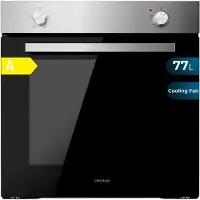 Cecotec Bolero Hexa C126000 Inox A, Groß, Elektrischer Ofen, 77 l, 2800 W, 77 l, Dampf