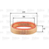 Valeo Luftfilter 585606 für Renault Super 5 9