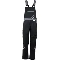 Planam Highline Damen Latzhose schwarz/schiefer/zink 40