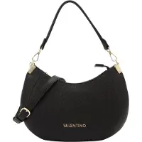 Mario Valentino Schwarze Damentasche: Stilvolle Handtasche mit abnehmbaren Riemen
