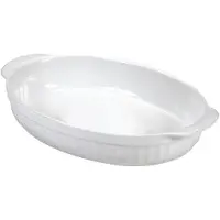Iittala Ovaler Keramik-Bräter, 30x18 cm, Weiß