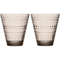 Iittala Wasserglas Kastehelmi Leinen 300 ml (2er-Set)