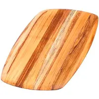 Teakhaus Elegantes Rechteckiges Servier- Und Schneidebrett Groß 41 x 28 x 1,5 Cm
