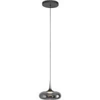 Schöner Wohnen Glas Hängelampe Posh, dimmbar, alu / grau / zink, für Wohn- / Esszimmer, Glas, Modern, Pendelleuchte