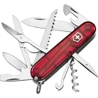 Victorinox Taschenmesser Huntsman Transparant Red