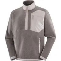 Salomon - Half Zip Fleece - Pullover Chroma Fleece HZ M Iron für Herren - Größe L - Braun