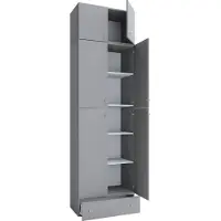 VCM Büroschrank Aktenschrank Lona 5-fach Schublade Tür