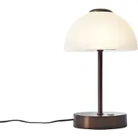 QAZQA Design-Tischleuchte Dunkelbronze inkl. LED Dimmbar - Joya