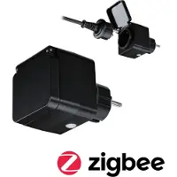 Paulmann Smarte Zigbee 3.0 Außensteckdose Smik in Schwarz IP44