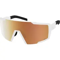 SCOTT Shield Compact Light Sensitive Sonnenbrille white matt AMP LS gold chrome S1-3
